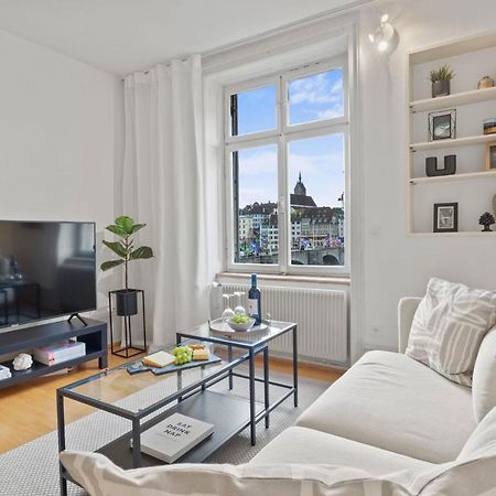 True Basel - Stadtwohnung I Rheinblick Esterno foto