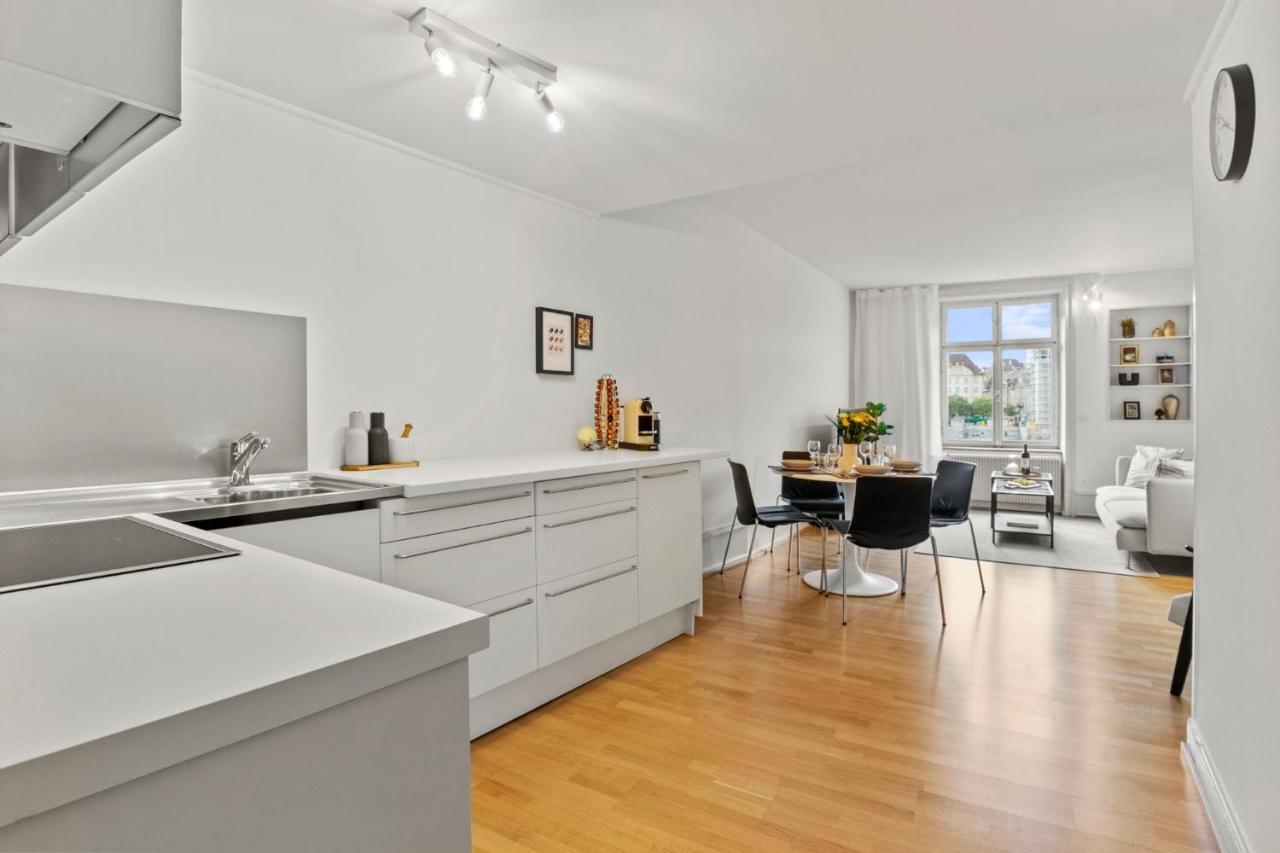 True Basel - Stadtwohnung I Rheinblick Esterno foto